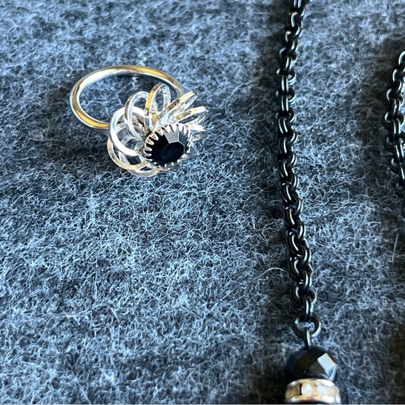 Vintage Sarah Coventry Mystic Lady Necklace And Ring - Picture 4 of 10